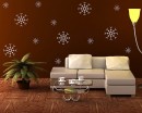 Snowflake Pattern Wall Decal Nursery Modern Vinyl Sticker